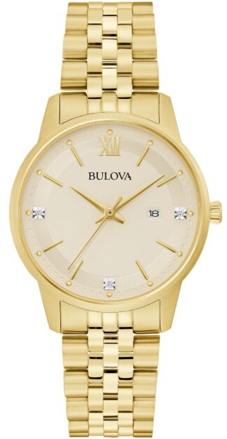 Reloj de pulso Bulova dama Beige PA 97P155