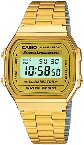 Reloj de Pulso Casio Dama Dorado  A-168WG-9WD