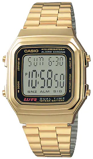 Reloj de pulso Casio unisex Dorado  A-178WGA-1A