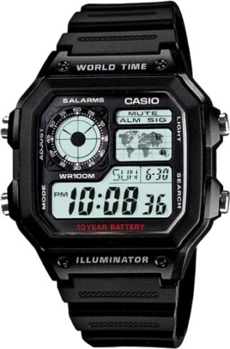 Reloj de pulso Casio caballero Negr AE-1200WH-1AVC