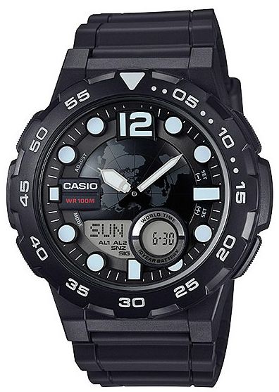 Reloj de pulso Casio caballero Negr AEQ-100W-1AVCF