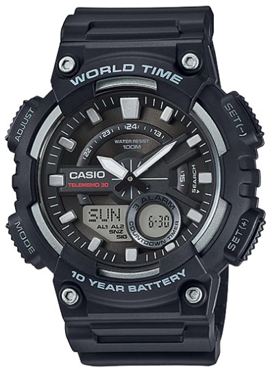Reloj de pulso Casio caballero Negr AEQ-110W-1AVCF