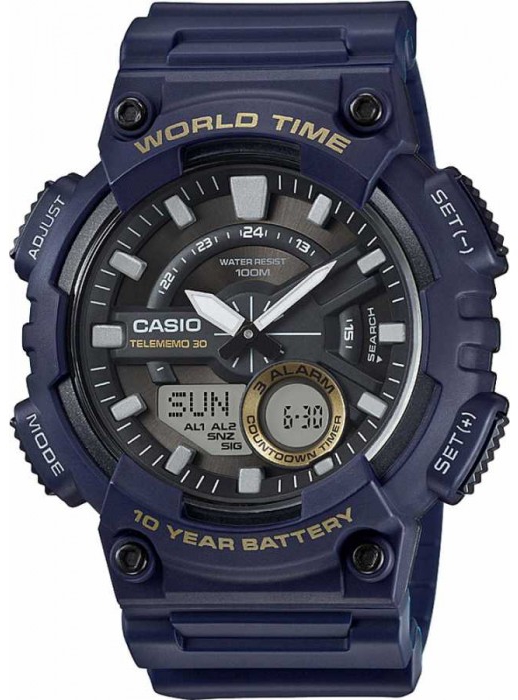 Reloj de pulso Casio caballero Negr AEQ-110W-2AVCF