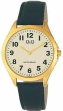 Reloj de Pulso Q&Q caballero Dorado C04A-006P