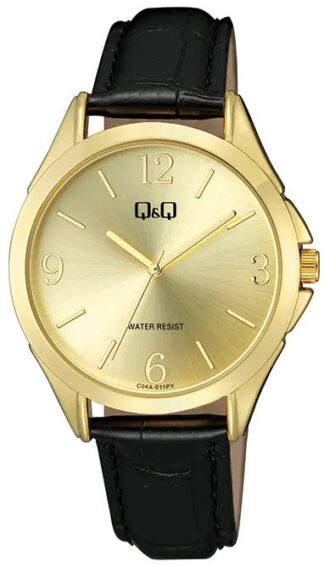 Reloj de pulso Q&Q caballero Dorado C04A-011P
