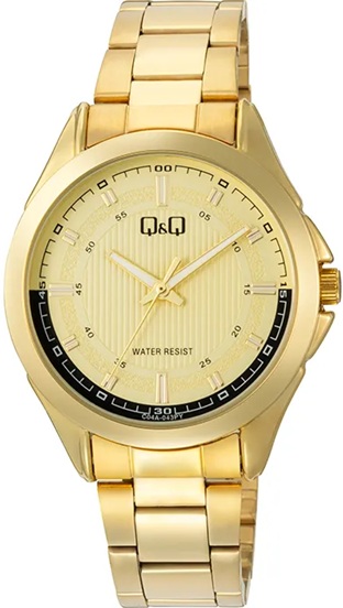 Reloj de Pulso Q&Q Caballero Dorado C04A-043P