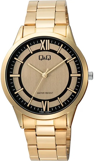Reloj de Pulso Q&Q Caballero Dorado C08A-030P