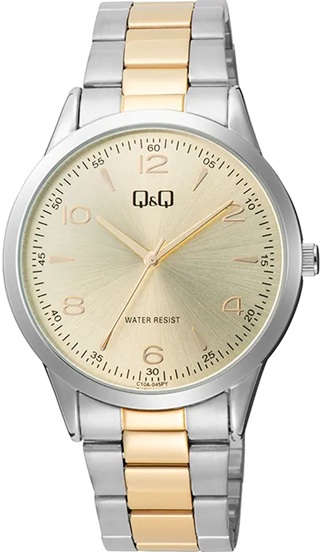 Reloj de Pulso Q&Q Caballero Dorado C10A-045P