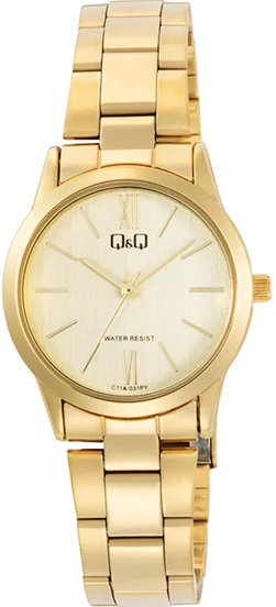 Reloj de Pulso Q&Q Dama Dorado  C11A-031P