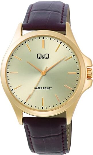 Reloj de Pulso Q&Q Caballero Dorado C36A-010P