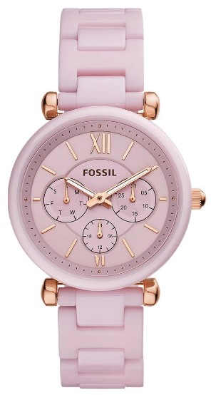 Reloj de pulso Fossil dama rosa  CE1102