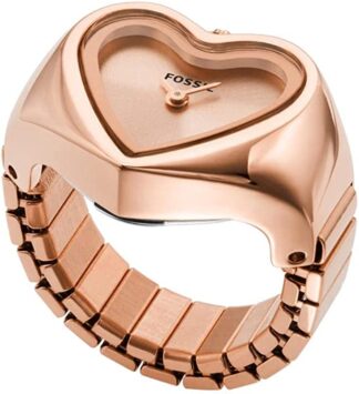 Anillos Fossil dama acero rosa ES5270