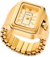 Anillos Fossil dama dorada ES5343