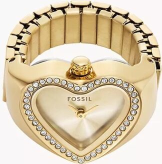Anillos Fossil dama dorada ES5407