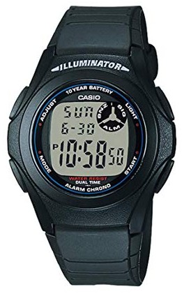 Reloj de pulso Casio caballero Negr F-200W-1ACF