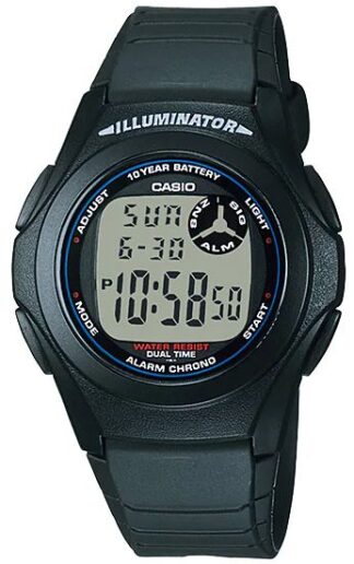 Reloj de pulso Casio dama Negro  F-200W-1AV