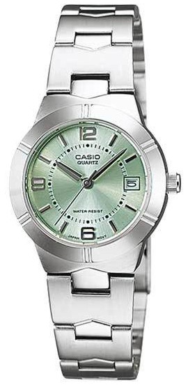 Reloj de pulso Casio dama Verde  LTP-1241D-3ADF