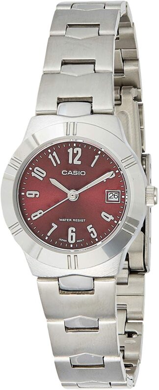 Reloj de pulso Casio dama Rojo  LTP-1241D-4A2D