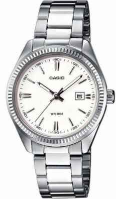 Reloj de pulso Casio dama Blanco  LTP-1302D-7A1V