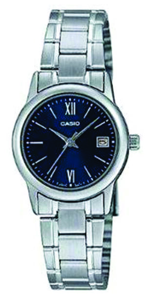 Reloj de pulso Casio dama Azul  LTP-V002D-2B3U