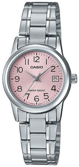 Reloj de pulso Casio dama rosa  LTP-V002D-4BUD