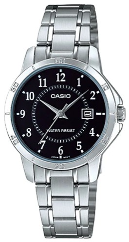 Reloj de pulso Casio dama Negro PAR LTP-V004D-1BUD