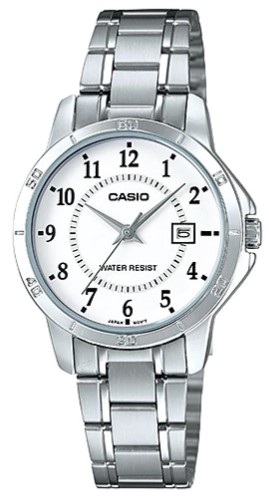 Reloj de pulso Casio dama Blanco PA LTP-V004D-7BUD