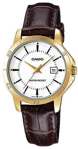 Reloj de pulso Casio dama Blanco  LTP-V004GL-7AU