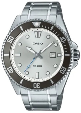 Reloj de Pulso Casio Caballero Gris MDV-107D-7A