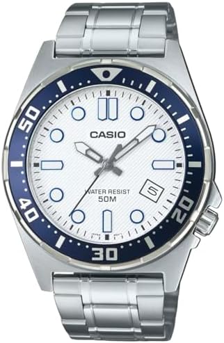 Reloj de Pulso Casio Caballero Blan MTD-135D-7A