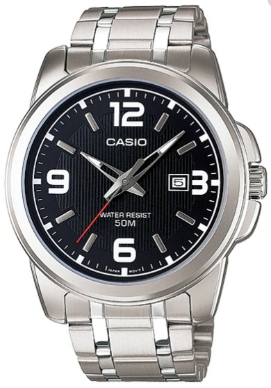 Reloj de pulso Casio caballero Negr MTP-1314D-1AVD