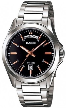 Reloj de pulso Casio caballero Negr MTP-1370D-1A2