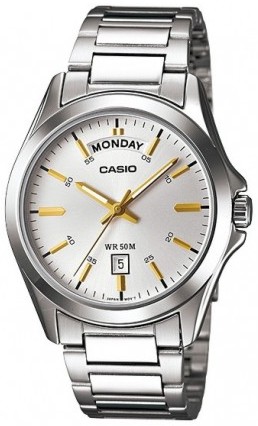 Reloj de pulso Casio caballero Gris MTP-1370D-7A2