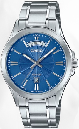 Reloj de pulso Casio Caballero Azul MTP-1381D-2AVD