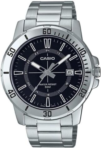 Reloj de Pulso Casio caballero Negr MTP-VD01D-1CVU