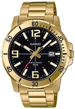 Reloj de pulso Casio Caballero Negr MTP-VD01G-1BVU