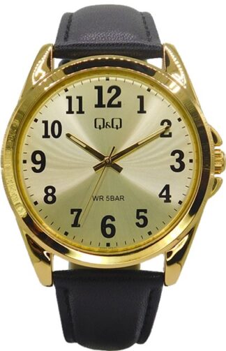 Reloj de pulso Q&Q caballero Dorado Q28A-503J