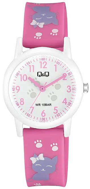 Reloj de pulso Q&Q Niñas Blanco  V23A-001V