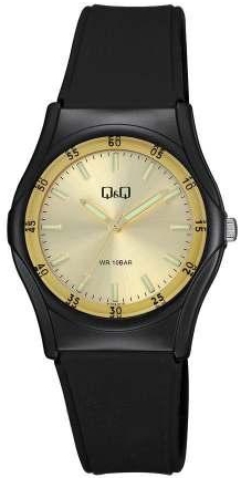 Reloj de pulso Q&Q caballero Dorado VQ04J015