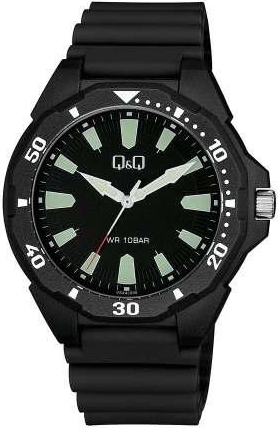 Reloj de pulso Q&Q caballero Negro  VS44J005