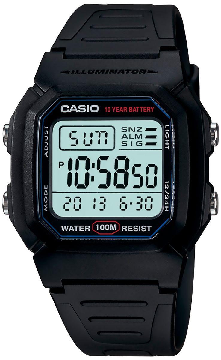 Reloj de pulso Casio caballero Negr W-800H-1AVCF