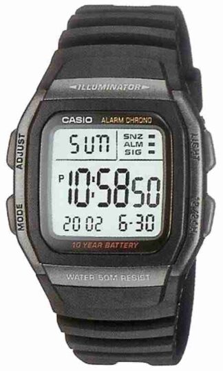 Reloj de pulso Casio unisex Negro  W-96H-1BVCF