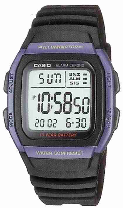 Reloj de pulso Casio unisex Negro W-96H-2AVDF